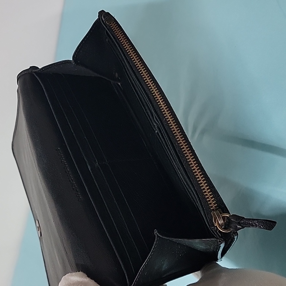 BALENCIAGA Agneau Classic Hardware Magnetic Closure Wallet Black - Picture 10 of 16